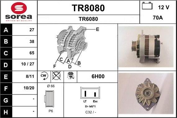 SNRA TR8080 - Генератор avtolavka.club