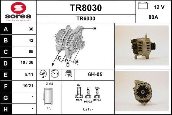 SNRA TR8030 - Генератор avtolavka.club