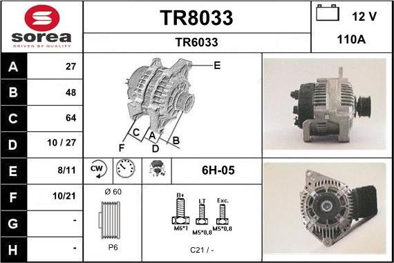 SNRA TR8033 - Генератор avtolavka.club