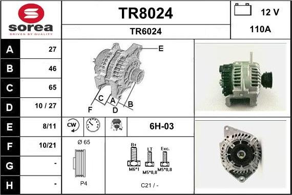 SNRA TR8024 - Генератор avtolavka.club