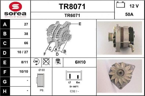 SNRA TR8071 - Генератор avtolavka.club