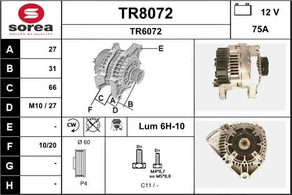 SNRA TR8072 - Генератор avtolavka.club