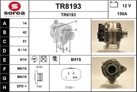 SNRA TR8193 - Генератор avtolavka.club