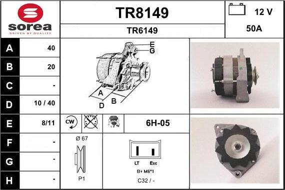 SNRA TR8149 - Генератор avtolavka.club