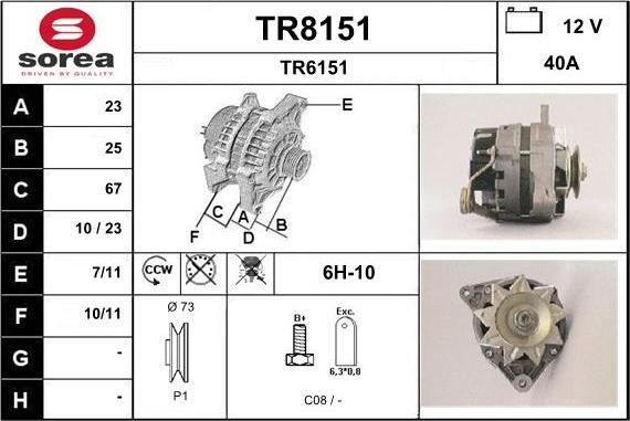 SNRA TR8151 - Генератор avtolavka.club