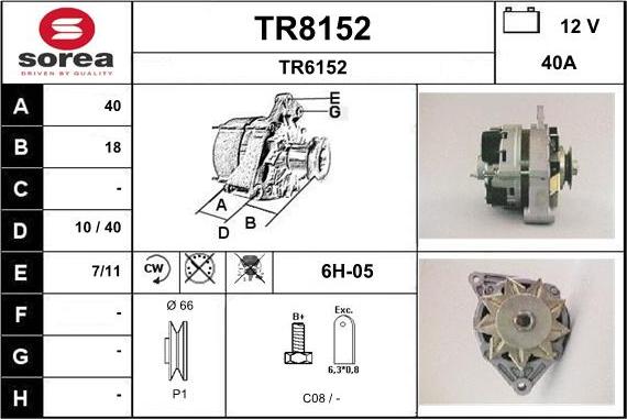 SNRA TR8152 - Генератор avtolavka.club