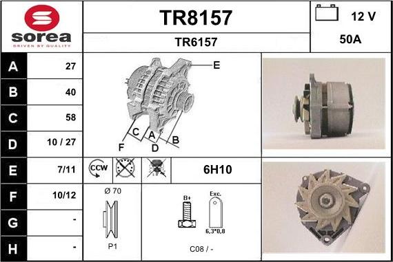 SNRA TR8157 - Генератор avtolavka.club