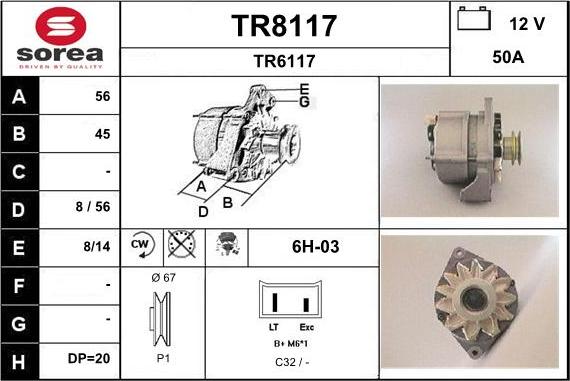 SNRA TR8117 - Генератор avtolavka.club