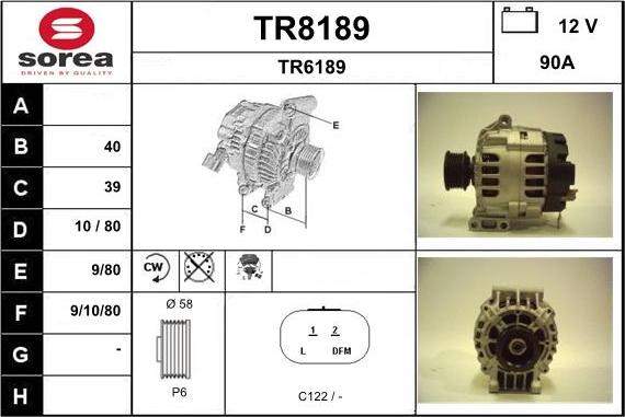 SNRA TR8189 - Генератор avtolavka.club