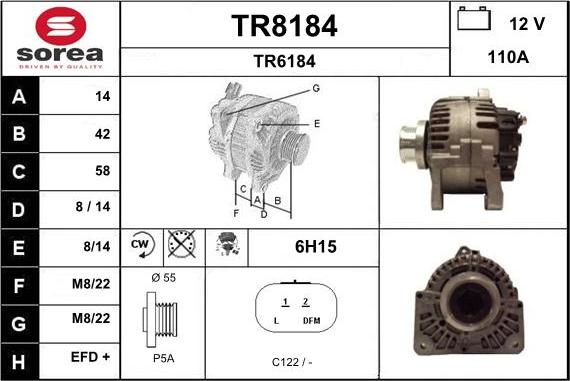 SNRA TR8184 - Генератор avtolavka.club