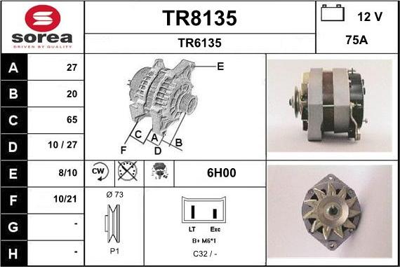 SNRA TR8135 - Генератор avtolavka.club