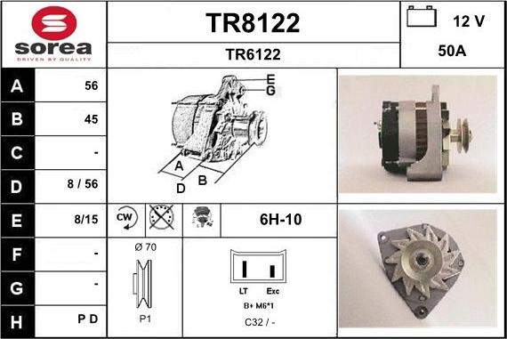 SNRA TR8122 - Генератор avtolavka.club