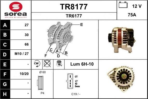 SNRA TR8177 - Генератор avtolavka.club