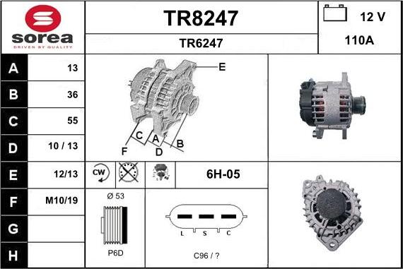 SNRA TR8247 - Генератор avtolavka.club