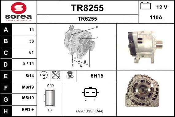 SNRA TR8255 - Генератор avtolavka.club