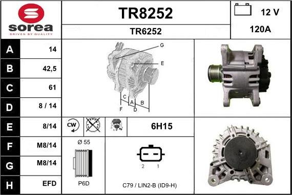 SNRA TR8252 - Генератор avtolavka.club