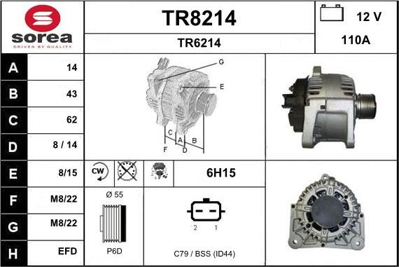 SNRA TR8214 - Генератор avtolavka.club