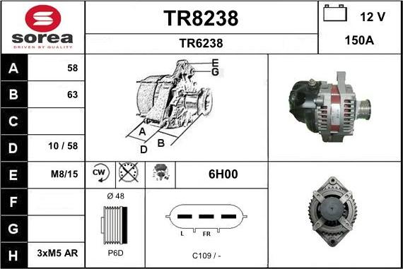 SNRA TR8238 - Генератор avtolavka.club