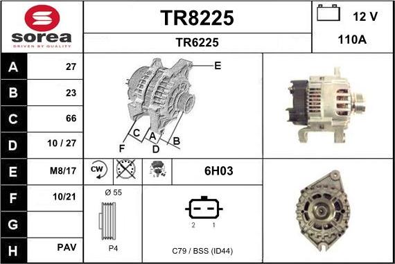 SNRA TR8225 - Генератор avtolavka.club