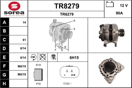 SNRA TR8279 - Генератор avtolavka.club