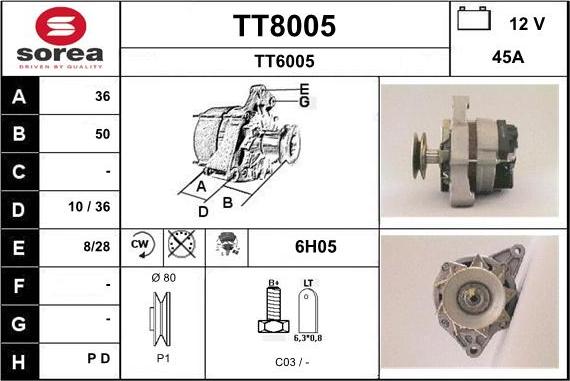 SNRA TT8005 - Генератор avtolavka.club