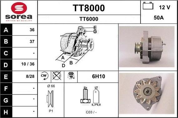 SNRA TT8000 - Генератор avtolavka.club