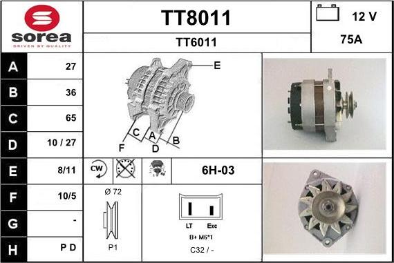 SNRA TT8011 - Генератор avtolavka.club