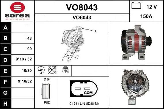 SNRA VO8043 - Генератор avtolavka.club