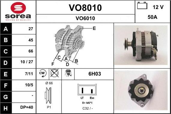 SNRA VO8010 - Генератор avtolavka.club