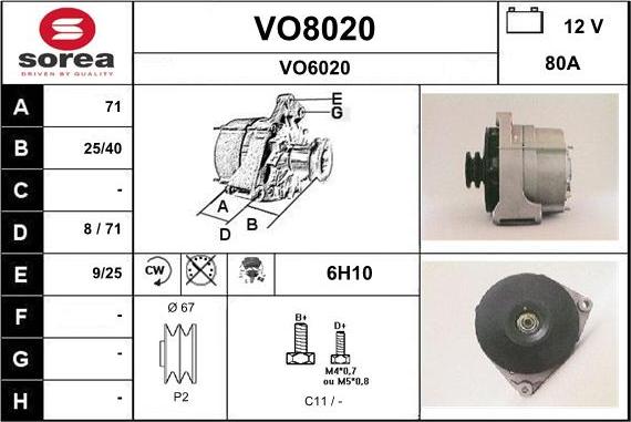 SNRA VO8020 - Генератор avtolavka.club