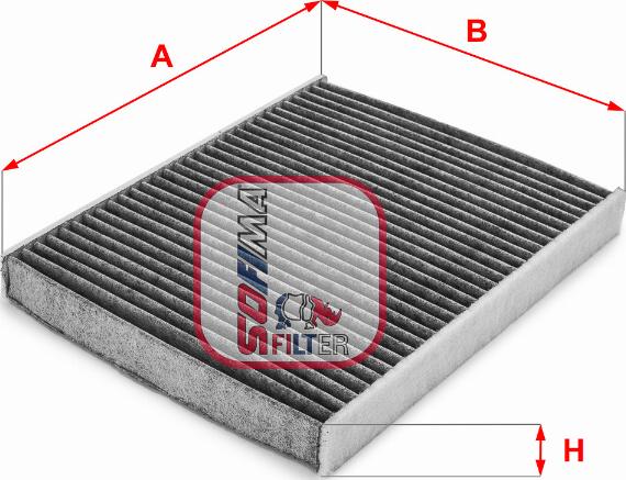 Sofima S 4170 CA - Фільтр, повітря у внутрішній простір avtolavka.club