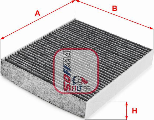 Sofima S 4296 CA - Фільтр, повітря у внутрішній простір avtolavka.club