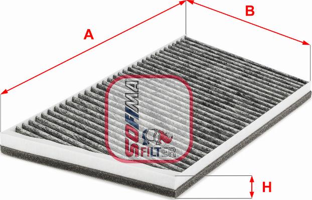 Sofima S 4246 CA - Фільтр, повітря у внутрішній простір avtolavka.club