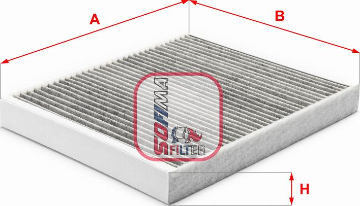 Sofima S 4230 CA - Фільтр, повітря у внутрішній простір avtolavka.club