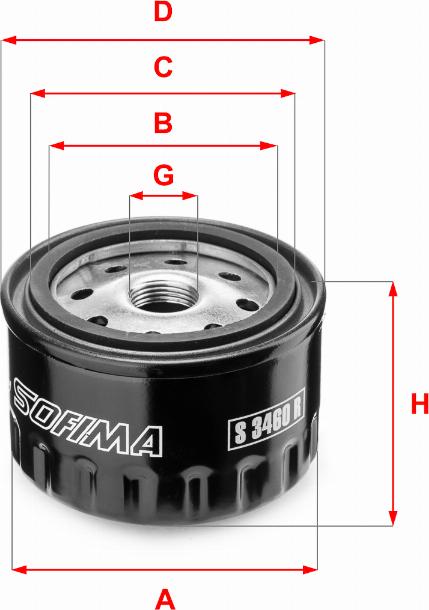 Sofima S 3460 R - Масляний фільтр avtolavka.club