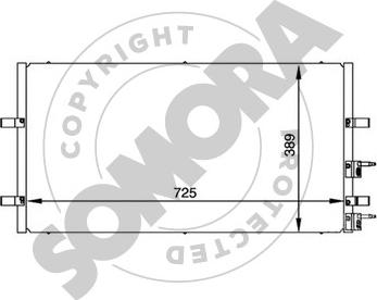 Somora 094560 - Конденсатор, кондиціонер avtolavka.club
