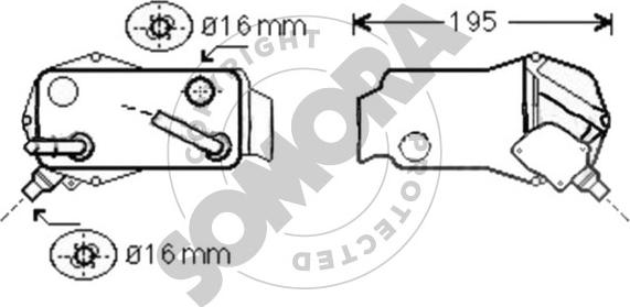 Somora 040866 - Масляний радіатор, автоматична коробка передач avtolavka.club