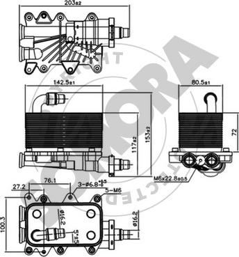 Somora 041366C - Масляний радіатор, автоматична коробка передач avtolavka.club