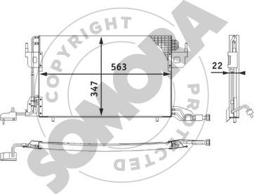 Somora 051260C - Конденсатор, кондиціонер avtolavka.club