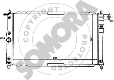 Somora 061040 - Радіатор, охолодження двигуна avtolavka.club