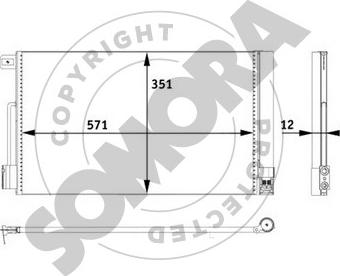 Somora 089060 - Конденсатор, кондиціонер avtolavka.club