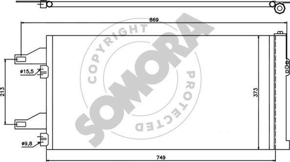 Somora 084260A - Конденсатор, кондиціонер avtolavka.club