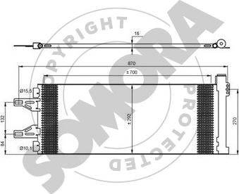 Somora 084260 - Конденсатор, кондиціонер avtolavka.club