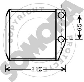 Somora 081550 - Теплообмінник, опалення салону avtolavka.club