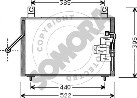 Somora 117460 - Конденсатор, кондиціонер avtolavka.club