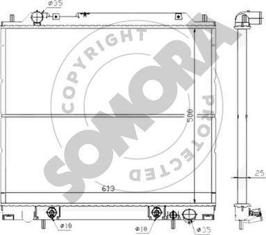 Somora 187740 - Радіатор, охолодження двигуна avtolavka.club