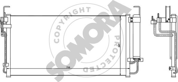Somora 137060 - Конденсатор, кондиціонер avtolavka.club