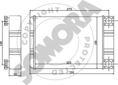 Somora 171350 - Теплообмінник, опалення салону avtolavka.club
