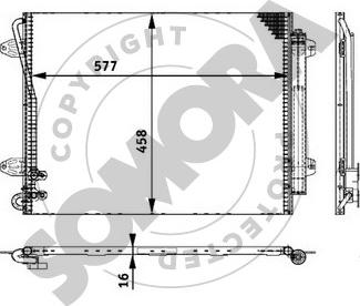 Somora 352460A - Конденсатор, кондиціонер avtolavka.club