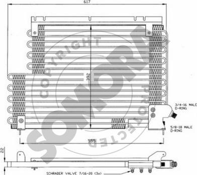 Somora 362160A - Конденсатор, кондиціонер avtolavka.club